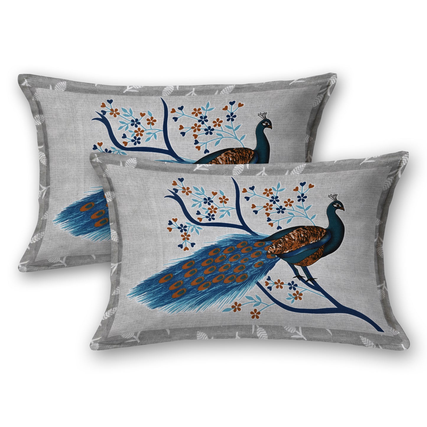 Sanganeri Jaipuri Printed Double Size Bedsheet With 2 Pillow Covers