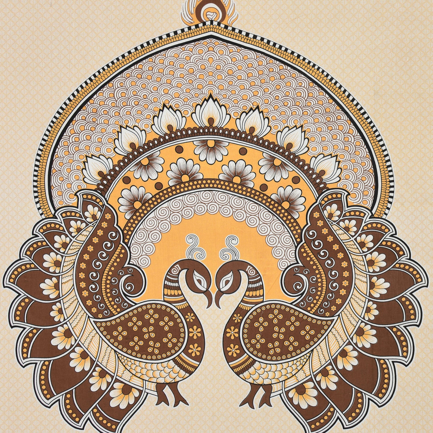 Sanganeri Jaipuri Printed Double Size Bedsheet With 2 Pillow Covers