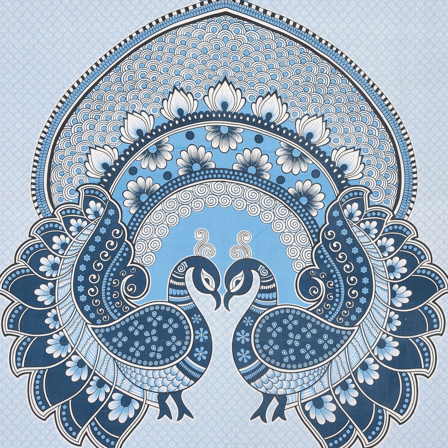 Sanganeri Jaipuri Printed Double Size Bedsheet With 2 Pillow Covers