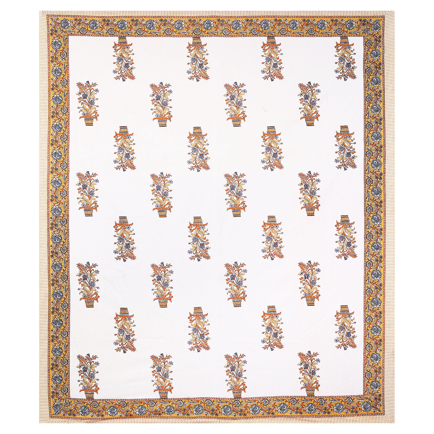 Rajasthani Jaipuri Traditional King Size Bedsheet With 2 Pillow Covers