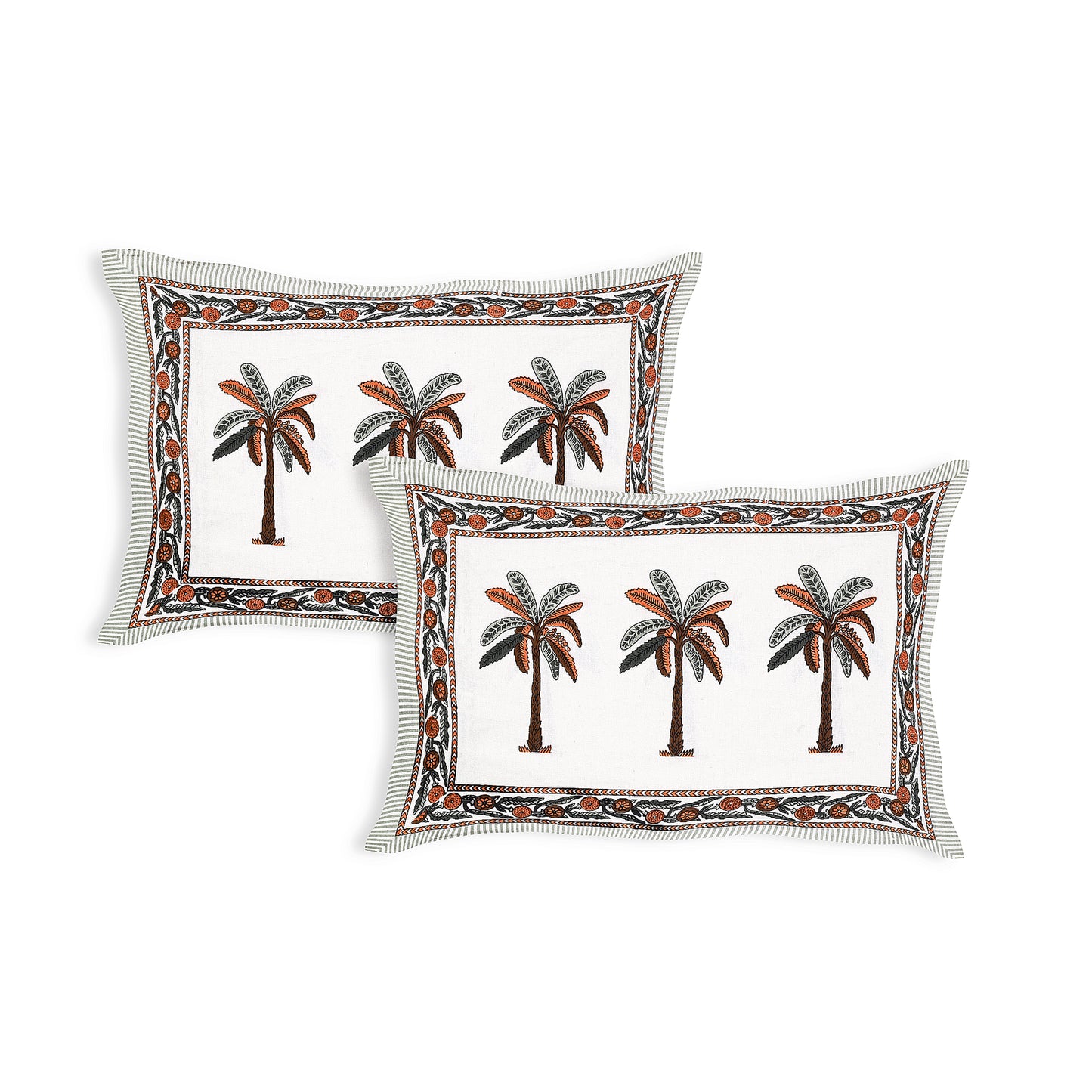 Rajasthani Jaipuri Traditional King Size Bedsheet With 2 Pillow Covers