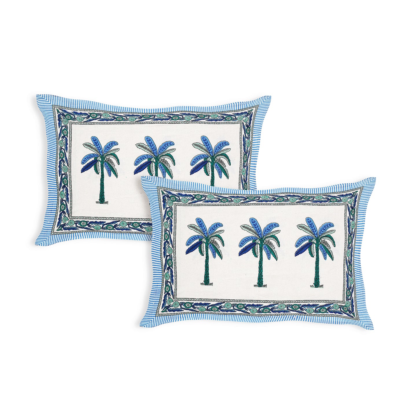 Rajasthani Jaipuri Traditional King Size Bedsheet With 2 Pillow Covers