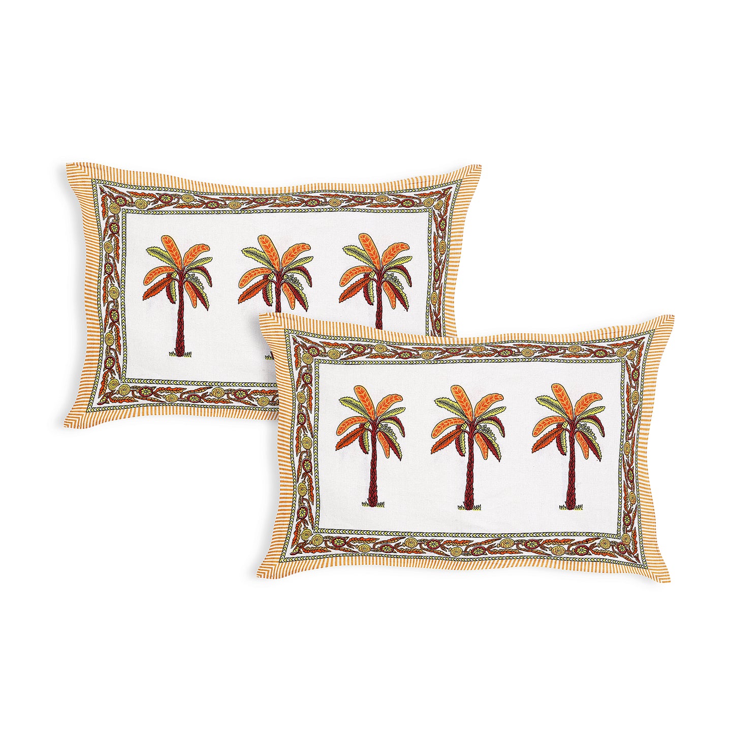 Rajasthani Jaipuri Traditional King Size Bedsheet With 2 Pillow Covers