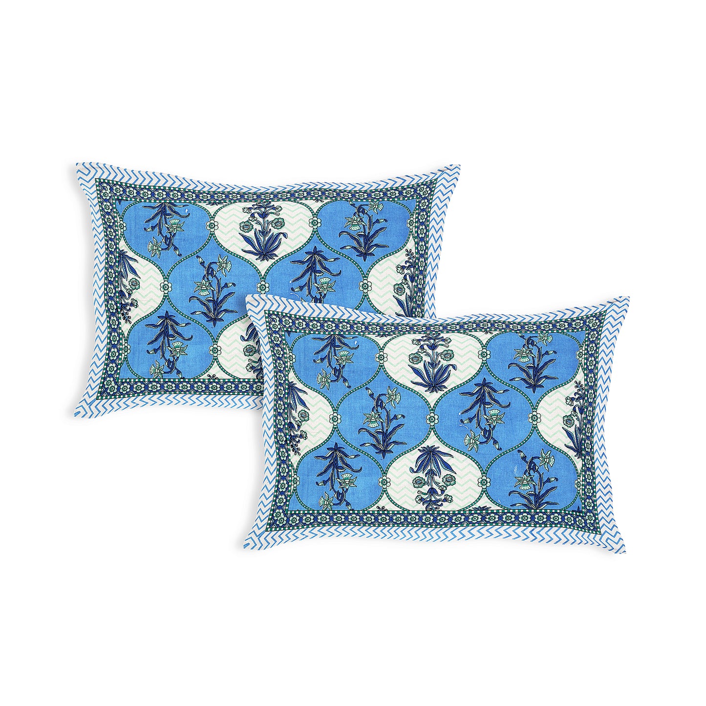 Rajasthani Jaipuri Traditional King Size Bedsheet With 2 Pillow Covers
