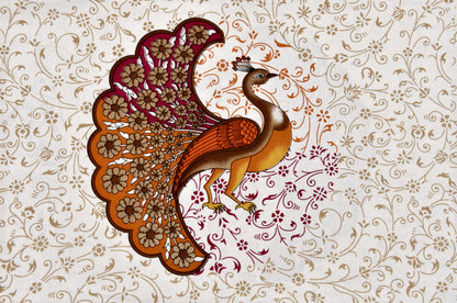 Sanganeri Jaipuri Printed Double Size Bedsheet With 2 Pillow Covers
