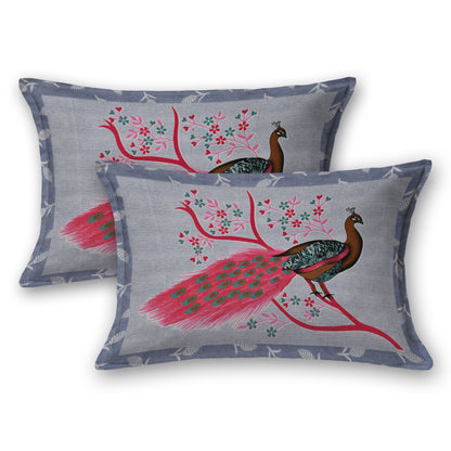 Sanganeri Jaipuri Printed Double Size Bedsheet With 2 Pillow Covers