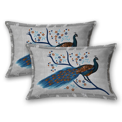 Sanganeri Jaipuri Printed Double Size Bedsheet With 2 Pillow Covers