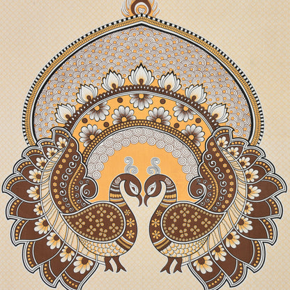 Sanganeri Jaipuri Printed Double Size Bedsheet With 2 Pillow Covers
