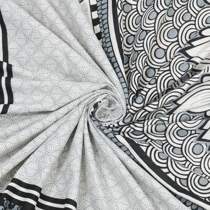 Sanganeri Jaipuri Printed Double Size Bedsheet With 2 Pillow Covers
