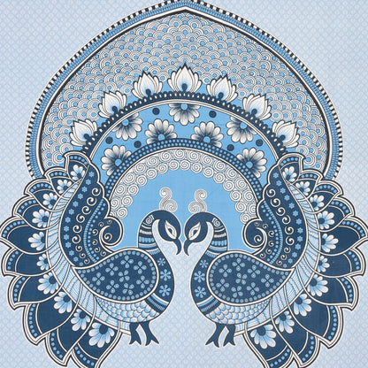 Sanganeri Jaipuri Printed Double Size Bedsheet With 2 Pillow Covers