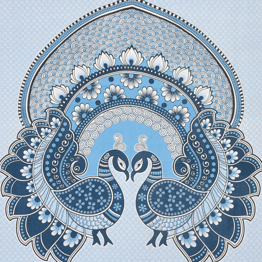 Sanganeri Jaipuri Printed Double Size Bedsheet With 2 Pillow Covers