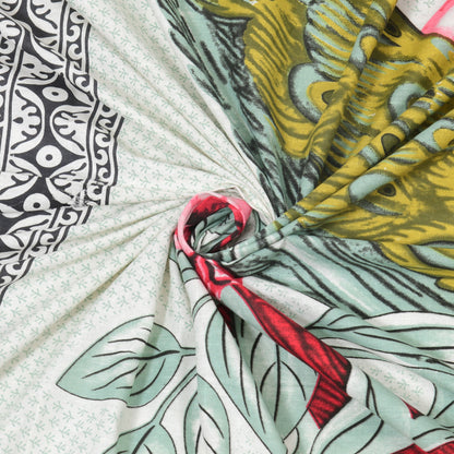 Sanganeri Jaipuri Printed Double Size Bedsheet With 2 Pillow Covers