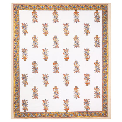 Rajasthani Jaipuri Traditional King Size Bedsheet With 2 Pillow Covers