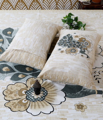 Rajasthani Jaipuri Traditional King Size Bedsheet With 2 Pillow Covers