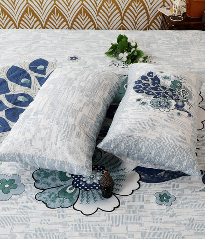 Rajasthani Jaipuri Traditional King Size Bedsheet With 2 Pillow Covers