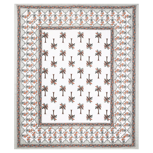 Rajasthani Jaipuri Traditional King Size Bedsheet With 2 Pillow Covers