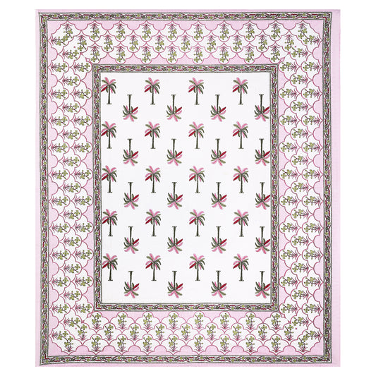 Rajasthani Jaipuri Traditional King Size Bedsheet With 2 Pillow Covers