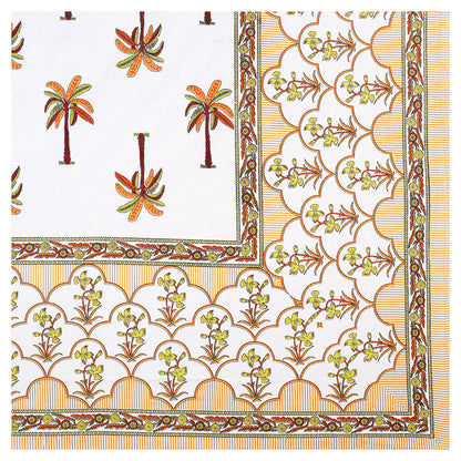 Rajasthani Jaipuri Traditional King Size Bedsheet With 2 Pillow Covers