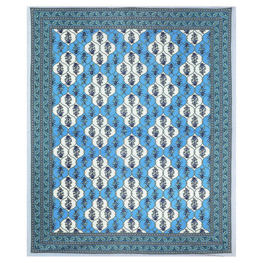 Rajasthani Jaipuri Traditional King Size Bedsheet With 2 Pillow Covers