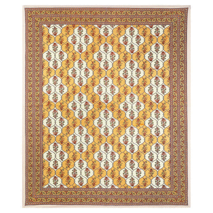 Rajasthani Jaipuri Traditional King Size Bedsheet With 2 Pillow Covers