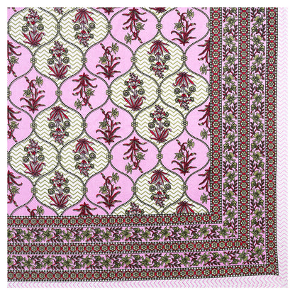 Rajasthani Jaipuri Traditional King Size Bedsheet With 2 Pillow Covers