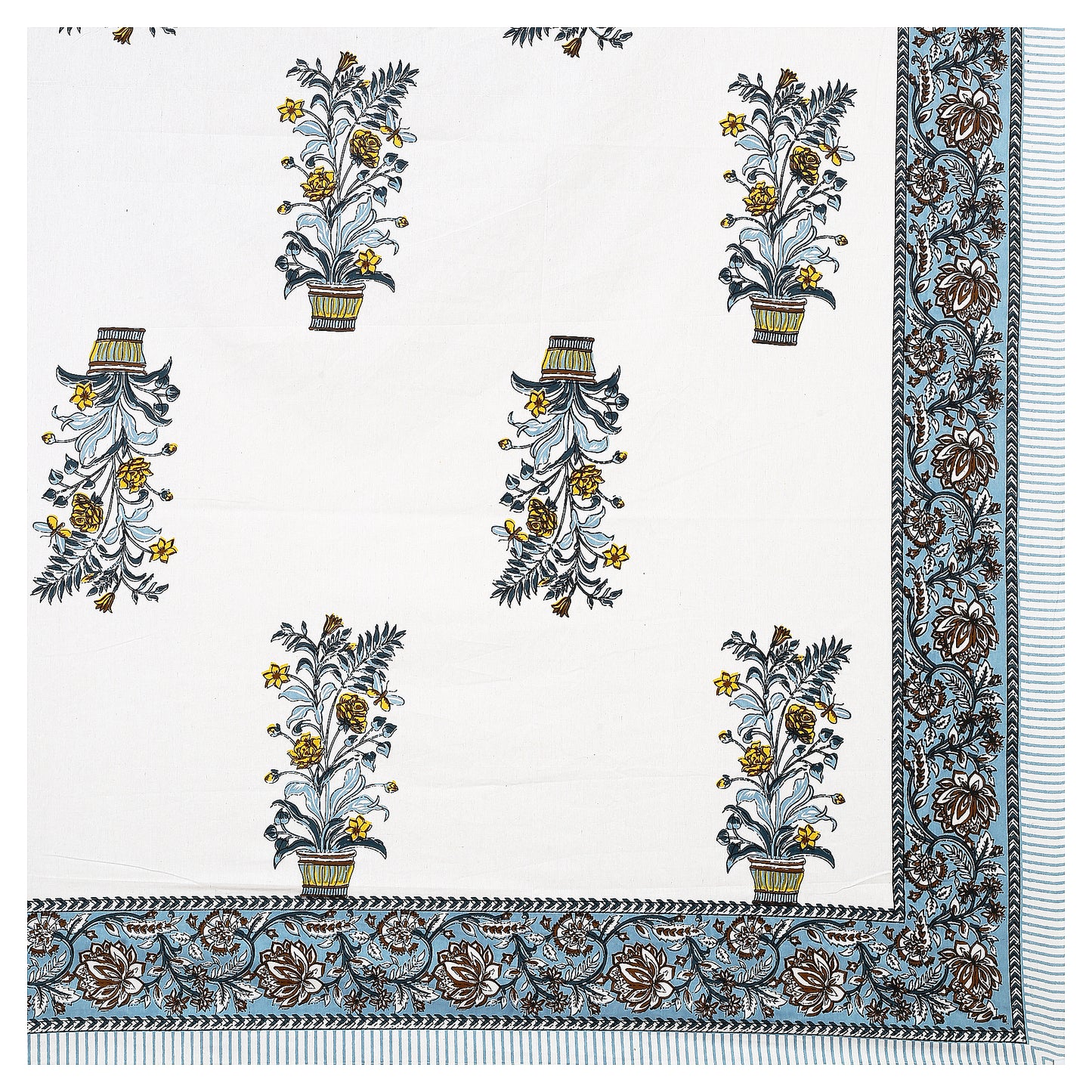 Rajasthani Jaipuri Traditional King Size Bedsheet With 2 Pillow Covers