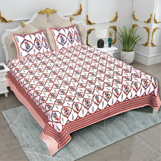 Premium Super King Size Printed Bedsheet